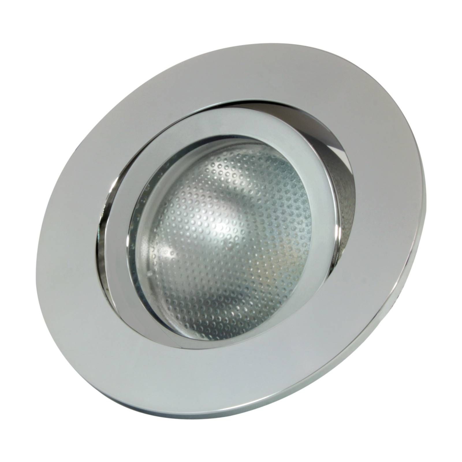 MEGATRON Zapustený LED prstenec DecoclicGU10/GU5.3 striebro, Obývacia izba / jedáleň, hliník, GU10, 50W, K: 2.6cm