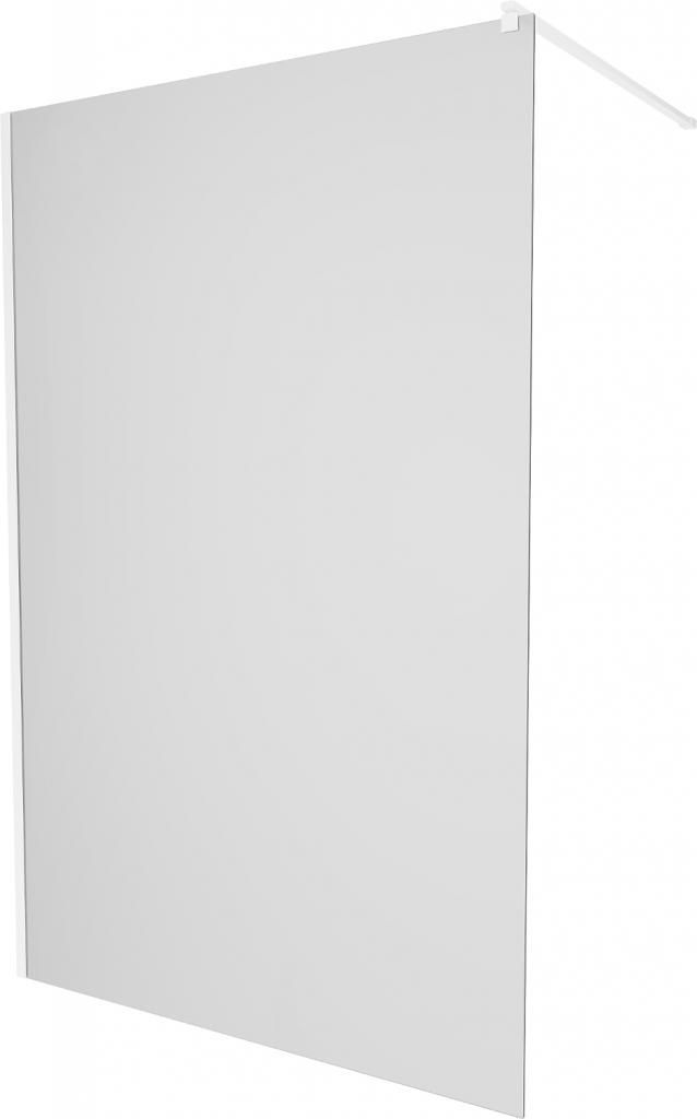 MEXEN/S - KIOTO Sprchová zástena WALK-IN 100 x 200 cm, dekor 8 mm, biela 800-100-101-20-30