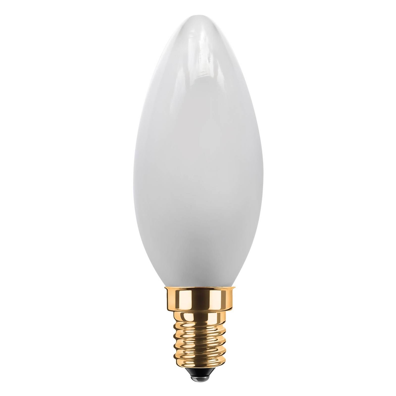 Segula SEGULA LED sviečka E14 3W 2 200K stmieva, matná, sklo, E14, 3W, Energialuokka: F, P: 10 cm