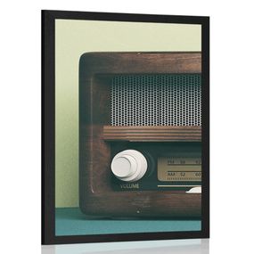 Plagát retro rádio - 30x45 black