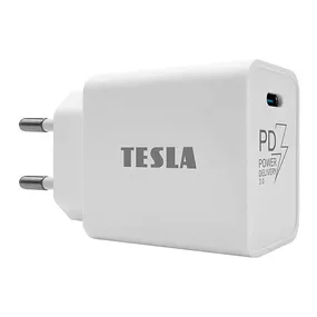 TESLA Electronics - Rychlonabíjací adaptér 20W biela