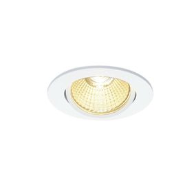 SLV BIG WHITE NEW TRIA kulaté LED vnitřní svítidlo k zabudování do stropu, bílá, 1800-3000K 7,2W 1001989
