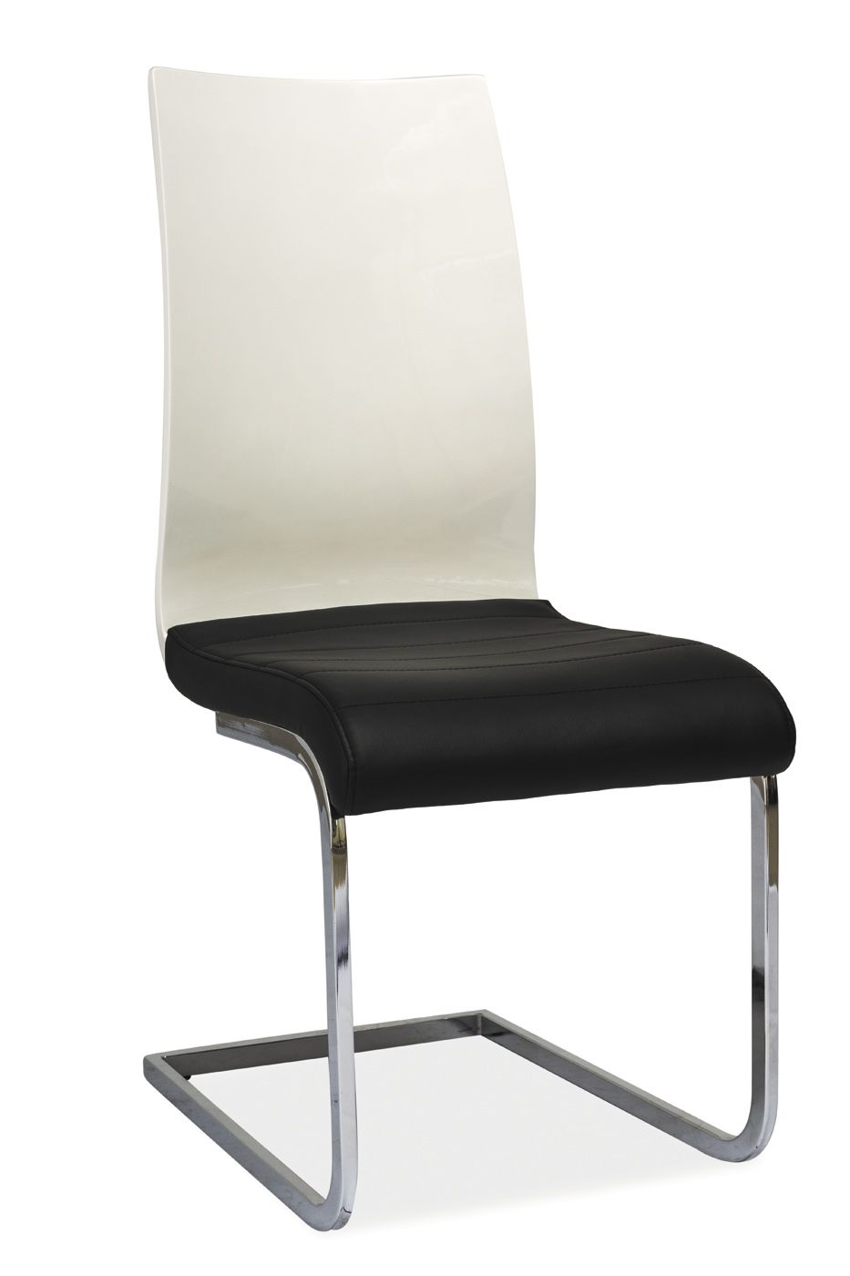 Jedálenská stolička H-791 (ekokoža čierna + dub sonoma)
