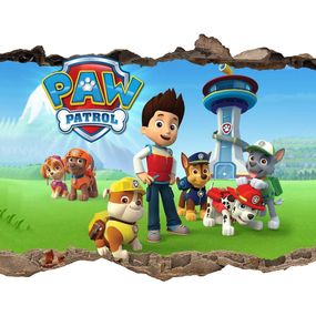 DomTextilu Nálepka na stenu Paw Patrol 47x77cm  41789 