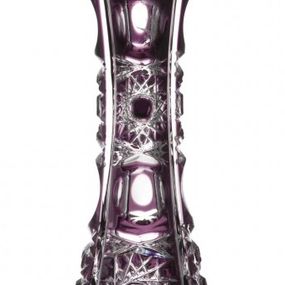 Krištáľová váza Petra, farba fialová, výška 205 mm