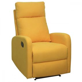 AUTRONIC TV-331 YEL2 Polohovacie a relaxačné kreslo, 2 relaxačné polohy s aretáciou, poťah horčicovo žltá látka