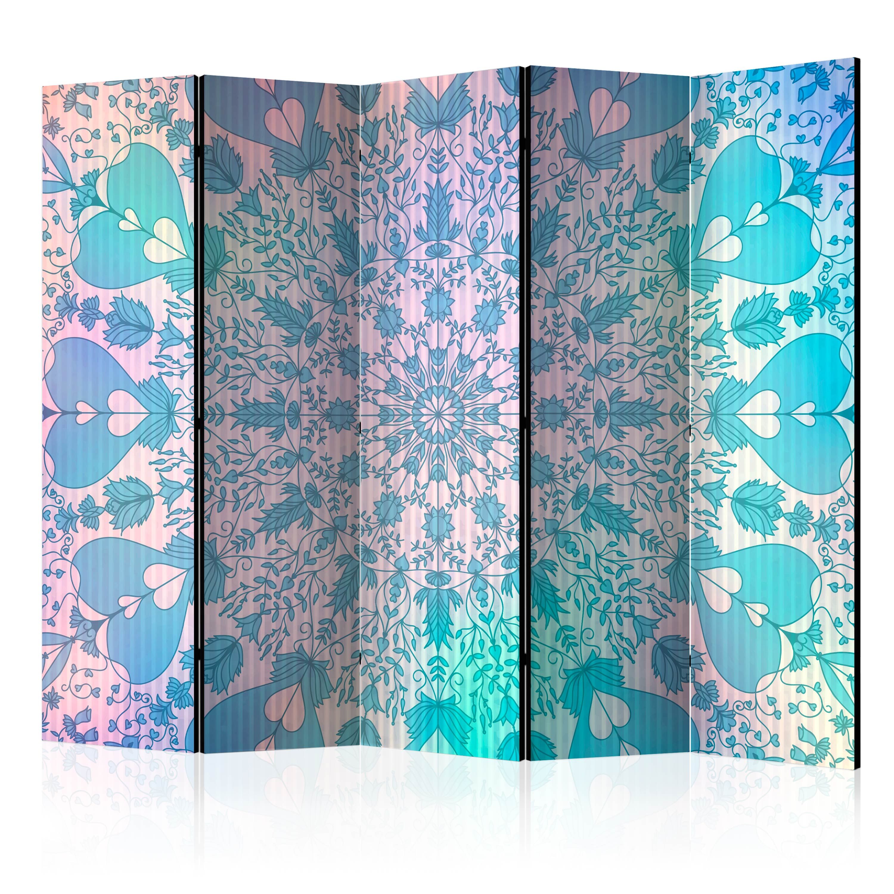 Artgeist Paraván - Girly Mandala (Blue) [Room Dividers]