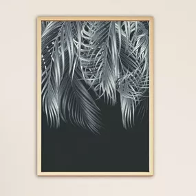 Plagát Palmový list negatív