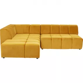 KARE Design Rohová sedačka Belami - žlutá, levá