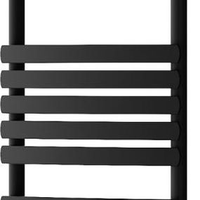 MEXEN - Bachus vykurovací rebrík/radiátor 1600 x 500 mm, 668 W, čierna W109-1600-500-00-70