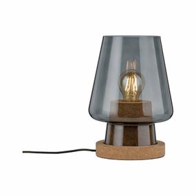 Paulmann stolní lampa Iben 1-ramenné kouřové sklo/korek 797.36 P 79736