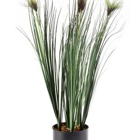 Umělá květina GRASS 64 cm zelená/hnědá