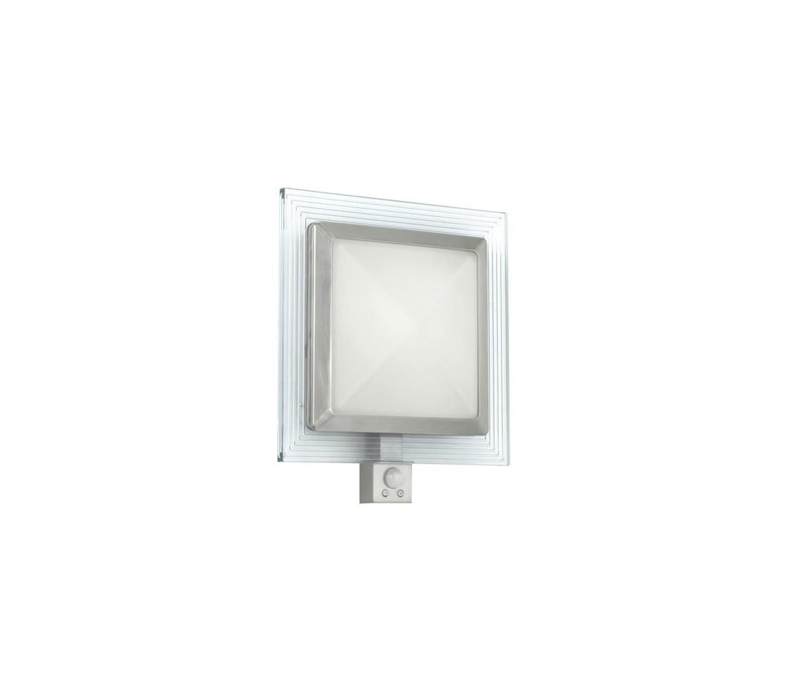 EGLO 88163 - Vonkajšie nástenné svietidlo s čidlom PALI 1xE27/15W + 1xLED/1,28W