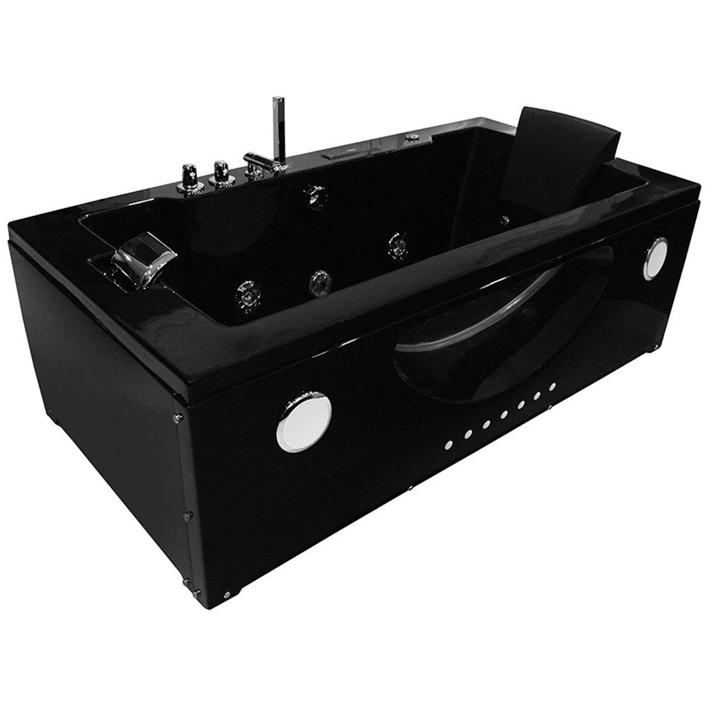 M-SPA - Kúpeľňová vaňa BLACK SPA s hydromasážou 181 x 91 x 60 cm