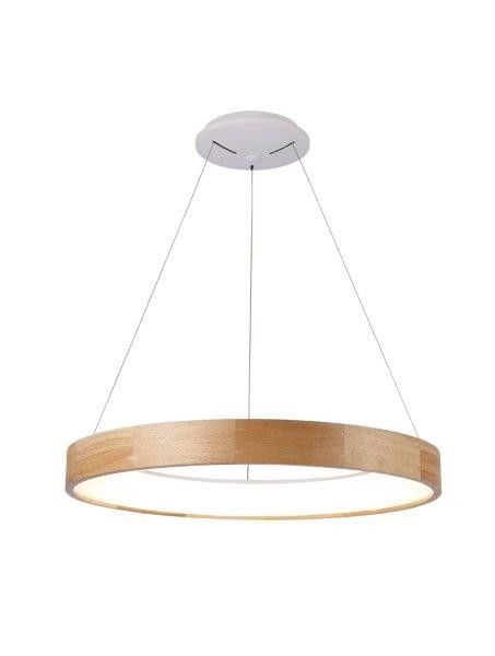 Azzardo AZ2699 LED závesné stropné svietidlo Silvae 65 Pendant 1x50W | 3250lm | 3000K | IP20 - drevo