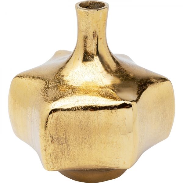 KARE Design Zlatá kovová váza Isabella 30cm