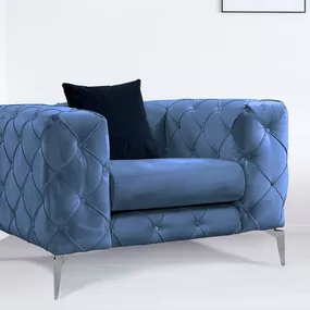 Sofahouse Dizajnové kreslo Rococo modré