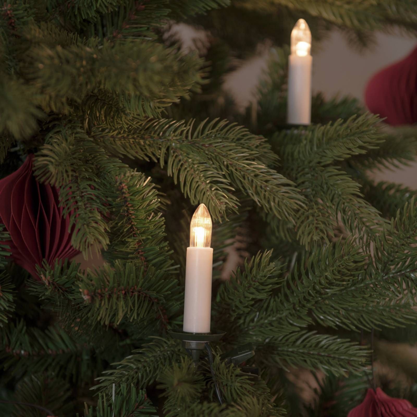 Konstsmide Christmas Svetelná LED reťaz Topbirnen IP20 jantárová 25-pl., plast, 0.06W, P: 1680 cm