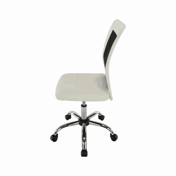 Kancelárske kreslo, čierna/biela, IDOR NEW