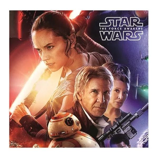 COTTONLAND · Obojstranná obliečka na vankúš Star Wars - Hviezdne vojny - motív The Force Awakens - 40 x 40 cm