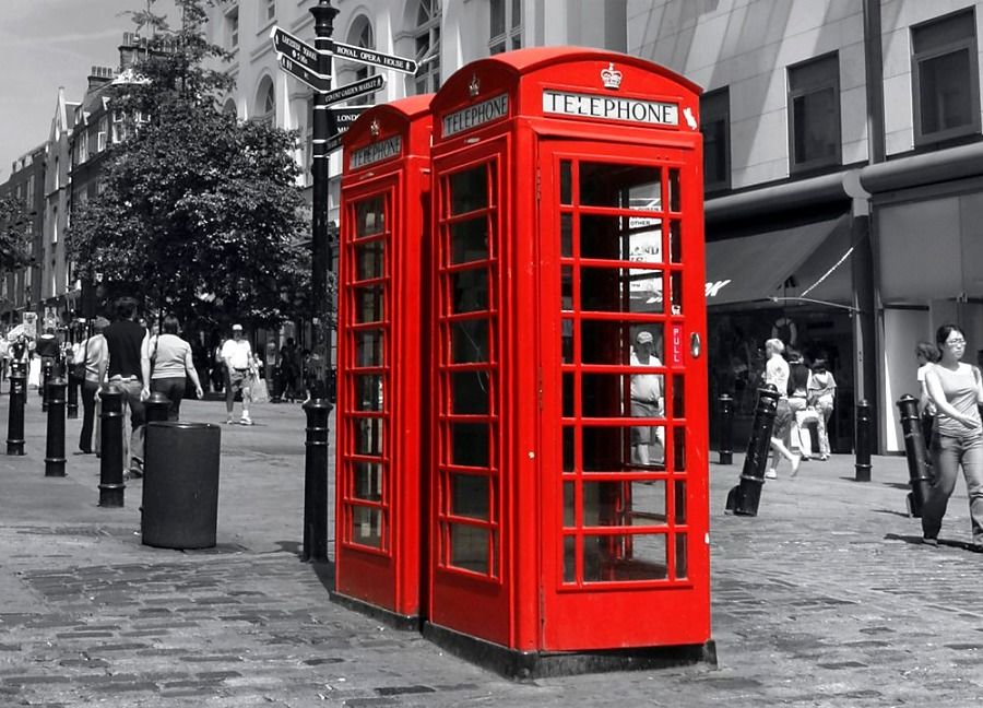 London Red telephone box - fototapeta FM0107