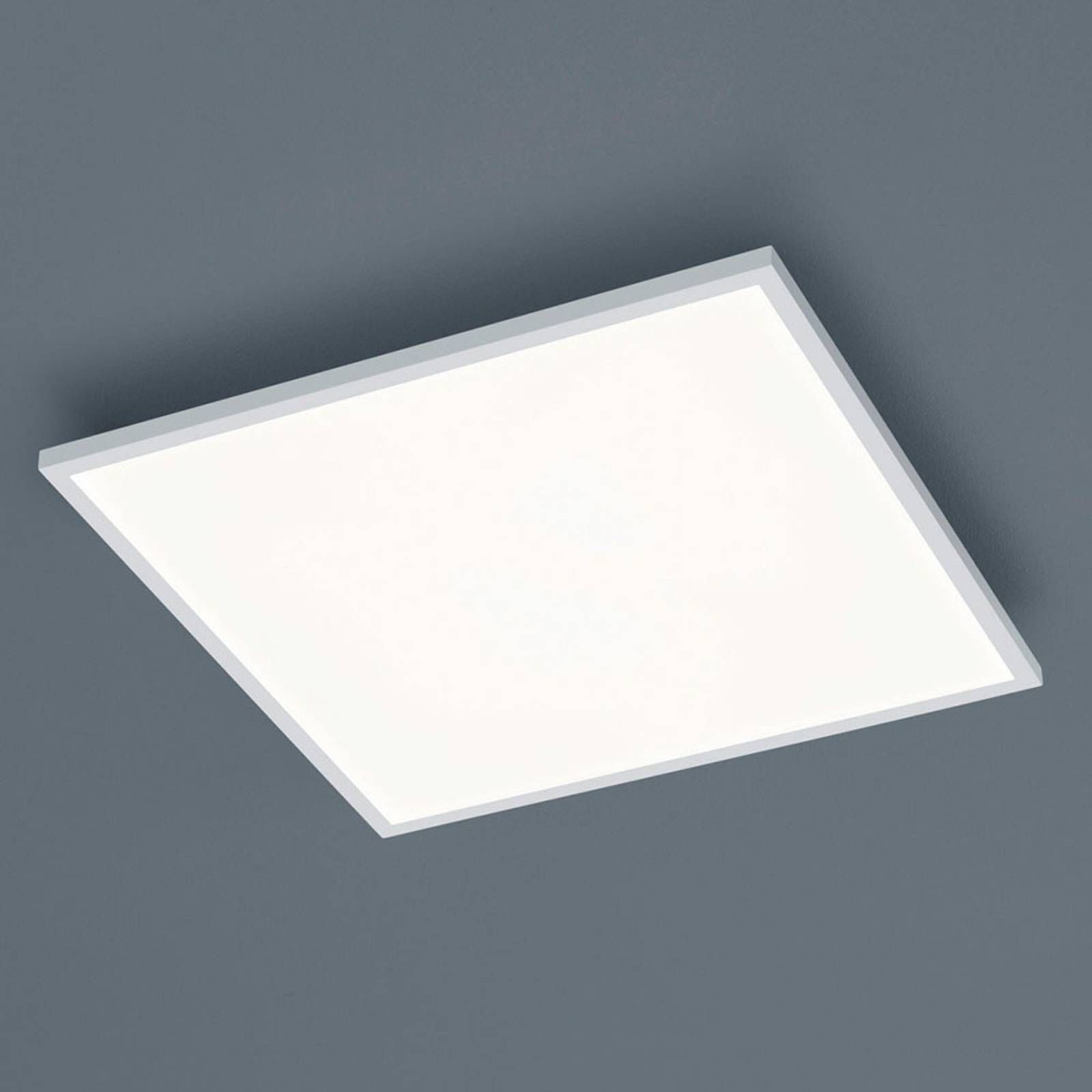 Helestra Rack stropné LED stmieva hranaté biele, Chodba, kov, akryl, 20W, P: 40 cm, L: 40 cm, K: 3.5cm