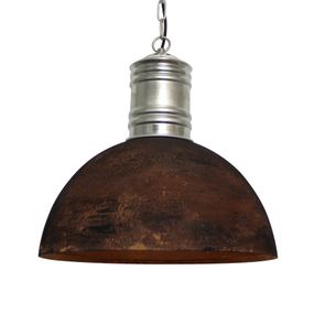 Brilliant Hrdzavo-čierna závesná lampa Frieda, Obývacia izba / jedáleň, kov, E27, 60W