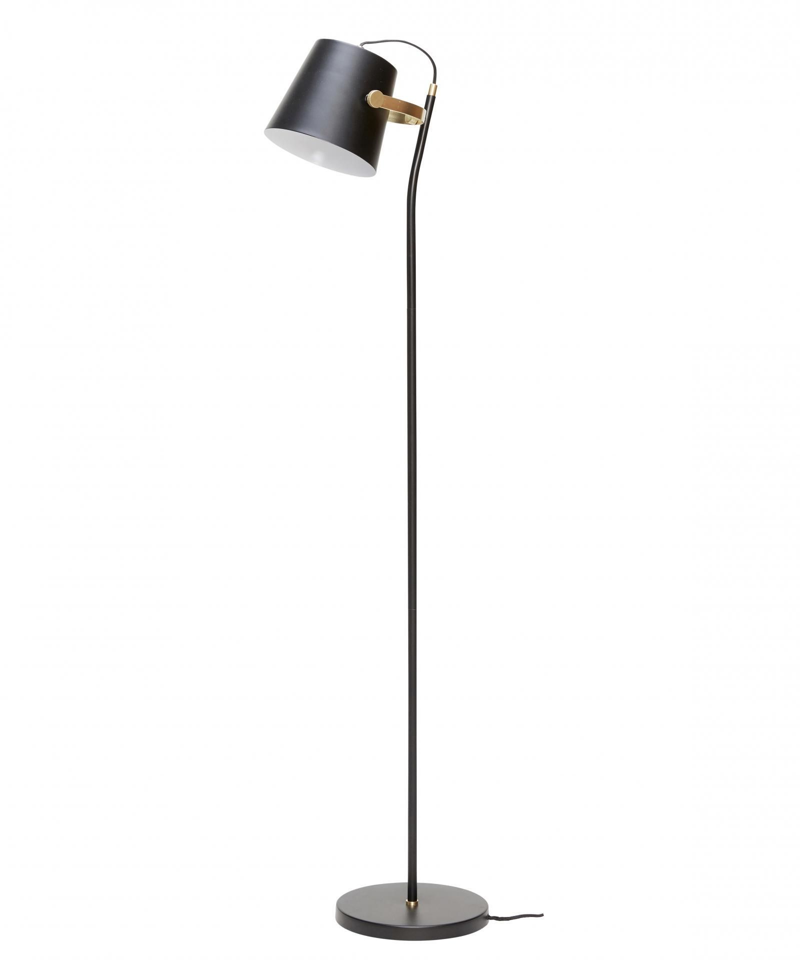 Hübsch Stojaca lampa Black/brass