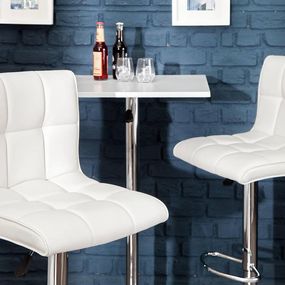 LuxD Dizajnová barová stolička Modern White