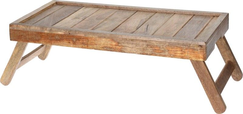 EXCELLENT Podnos do postele z mangového dřeva rozkládací KO-A65000310
