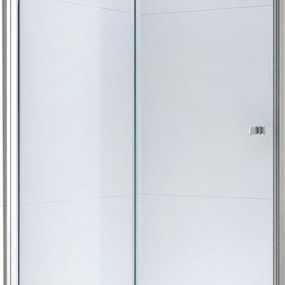 MEXEN - Lima sprchové dvere zalamovacie 65 cm, transparent, chróm sa stenovým profilom 856-065-000-01-00