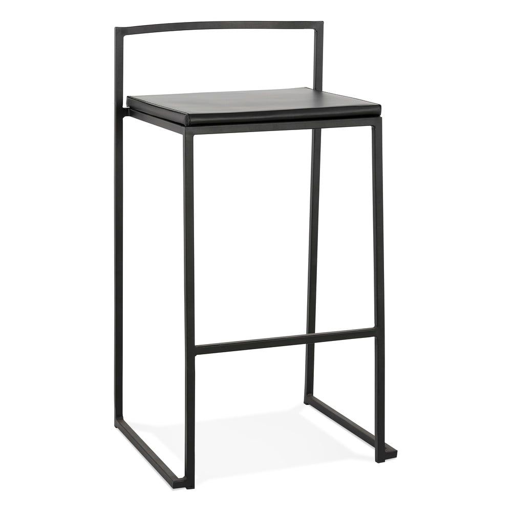 Čierna barová stolička Kokoon Caro Mini, výška sedenia 65 cm