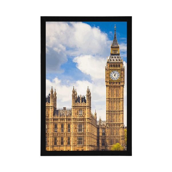 Plagát Big Ben v Londýne - 40x60 silver