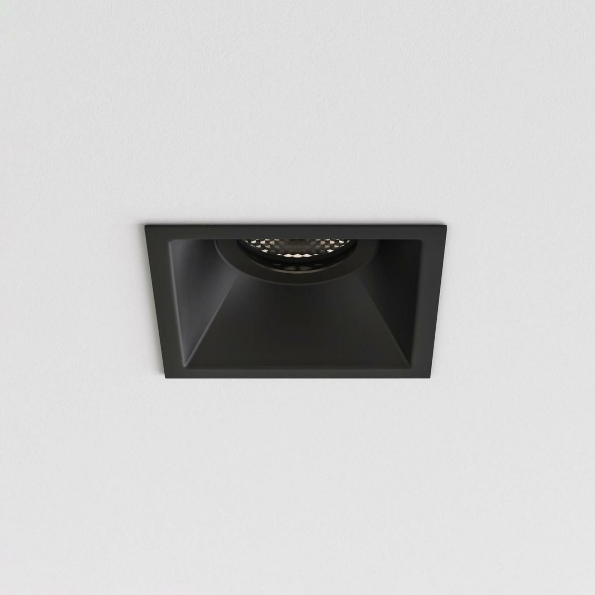 ASTRO downlight svítidlo Minima Slimline Square fixní protipožární IP65 6W GU10 černá 1249039