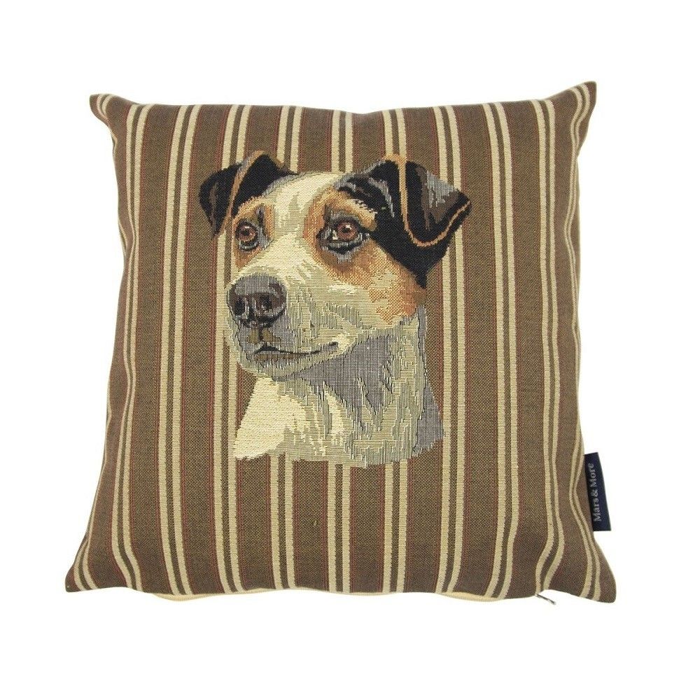 Gobelínový vankúšik s prúžkom Jack Russell - 33*15*33 cm