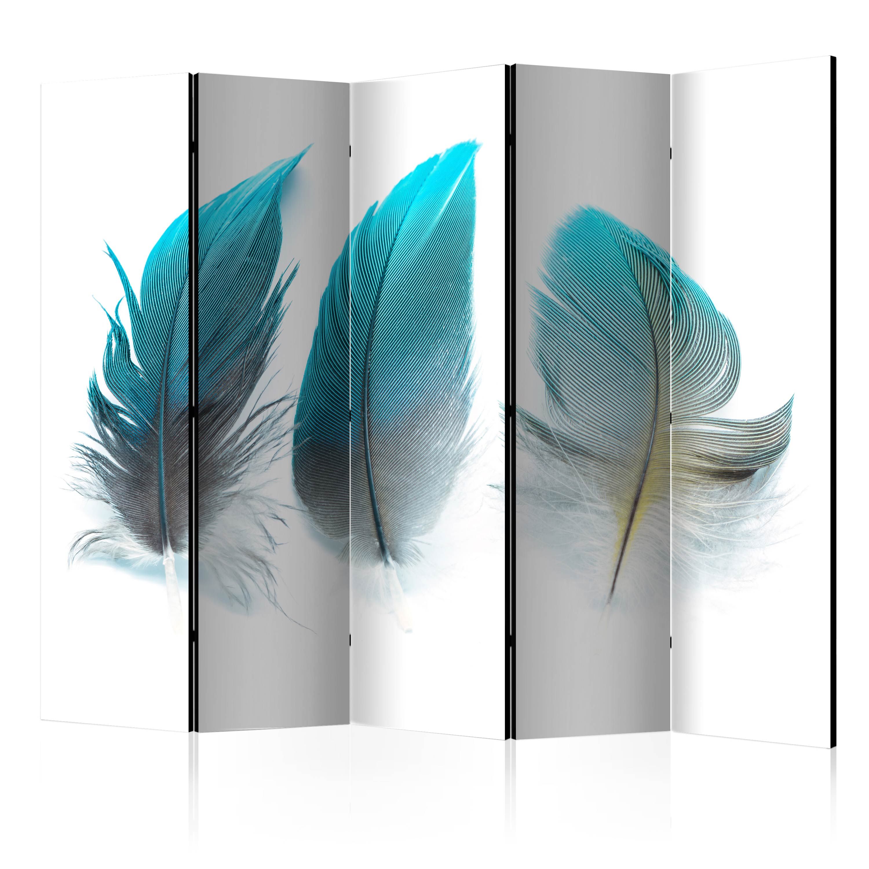 Artgeist Paraván - Blue Feathers II [Room Dividers]