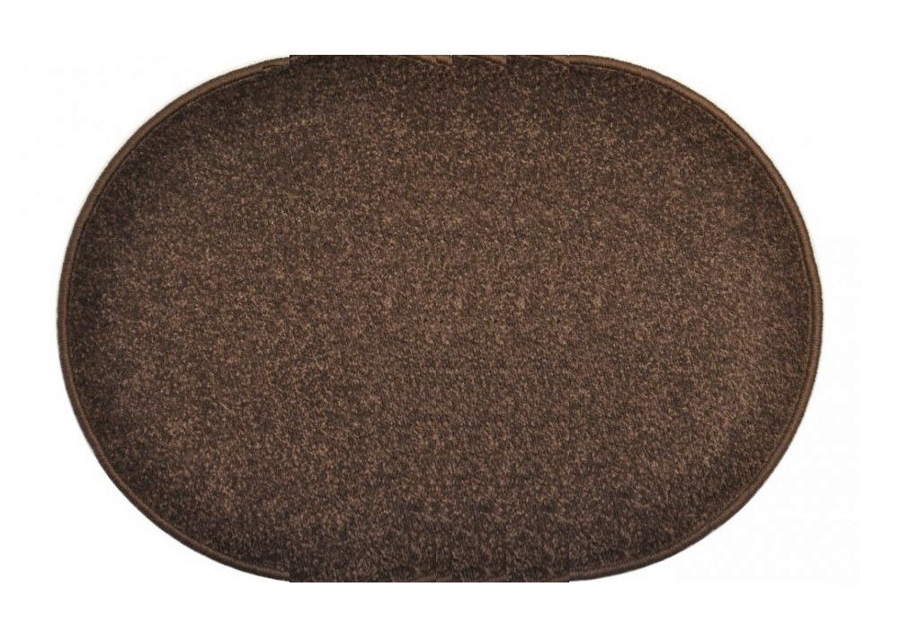 Vopi koberce Kusový koberec Eton hnedý ovál - 200x300 cm