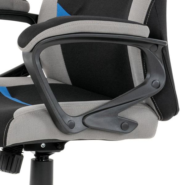 Autronic -  Kancelárska a herná stolička KA-L611 BLUE, modrá, sivá a čierna látka