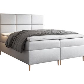 Expedo Čalúnená posteľ boxspring GRETA + topper, 140x200, jasmine 81