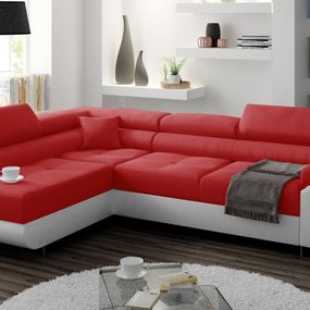 Kreative Furniture & Design Miami Inari 60+biela eko červená+biela ľavá