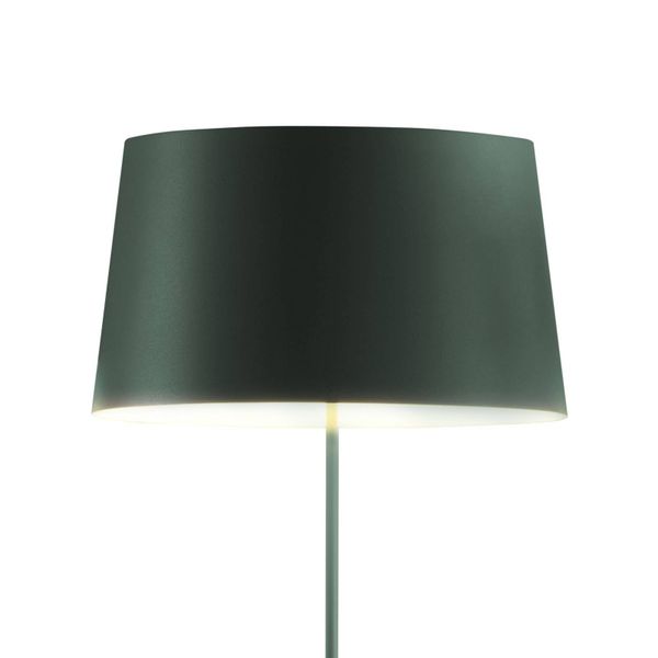 Vibia Warm 4906 dizajnérska stojaca lampa, zelená, Obývacia izba / jedáleň, hliník, ušľachtilá oceľ, E27, 15W, K: 150cm