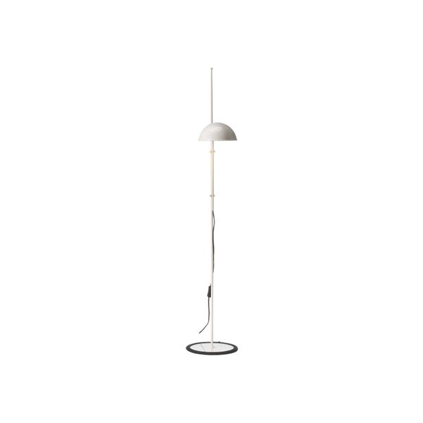 Marset MARSET Funiculí stojaca lampa, perlová biela, Obývacia izba / jedáleň, železo, hliník, guma, E27, 8W, K: 135cm