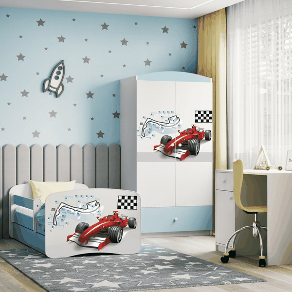 Letoss Detská posteľ BABY DREAMS 140/70 - Formula Biela S matracom S uložným priestorom