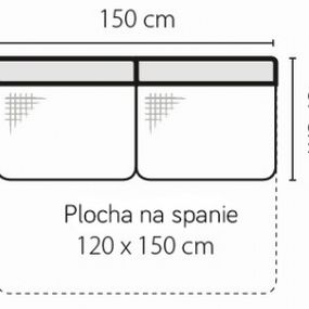 Stagra Rohová sedacia súprava Barello na vyskladanie Barello: 3F s plochou na spanie