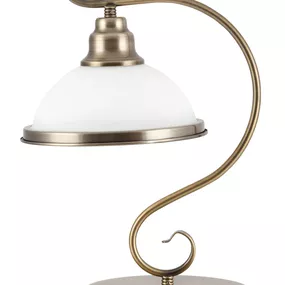 Stolová lampa Elisett 2752 (bronzová + biela)