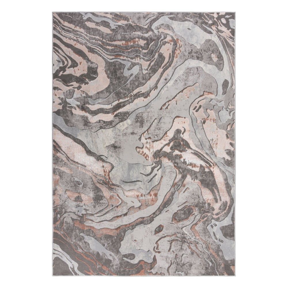 Sivo-béžový koberec Flair Rugs Marbled, 80 x 150 cm