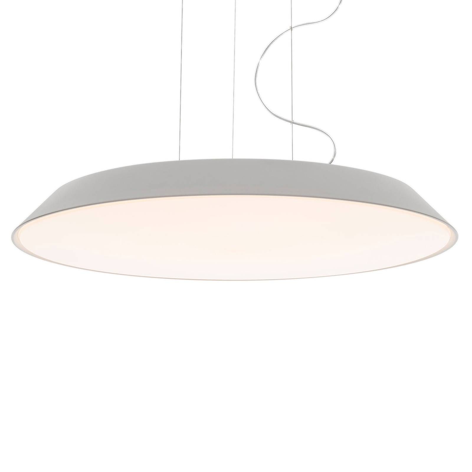 Artemide Febe LED závesná lampa 3000K biela, Obývacia izba / jedáleň, metakrylát, polykarbonát, 24.8W, K: 7.6cm