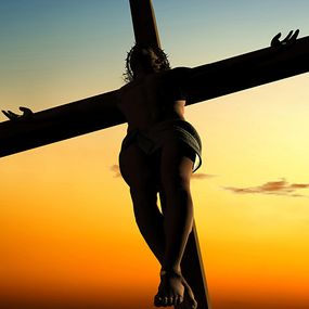Fototapeta sakrálna - Ježiš na kríži 41 - samolepiaca
