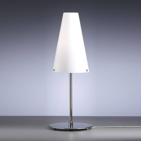 TECNOLUMEN Walter Schnepel lampa opálová biela, Obývacia izba / jedáleň, poniklovaný kov, sklo, E27, 75W, K: 55cm