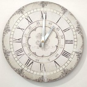 Metal Dekor nástenné hodiny Time, priemer 30 cm